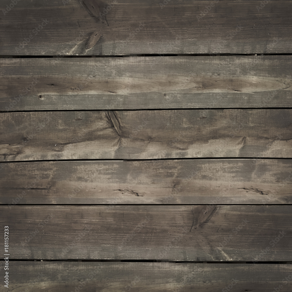 Naklejka premium Dark Gray Wooden Boards Background