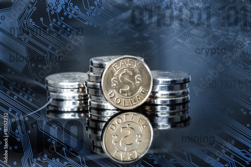 Wallpaper Mural crypto coins make easy money  Torontodigital.ca