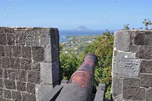 Old Cannon in Brimstone Hill Fortress, St. Kitts