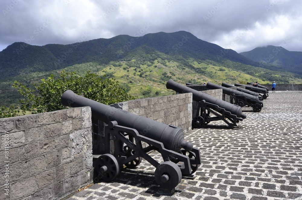 Cannons in Brimstone Hill Fortress, St. Kitts