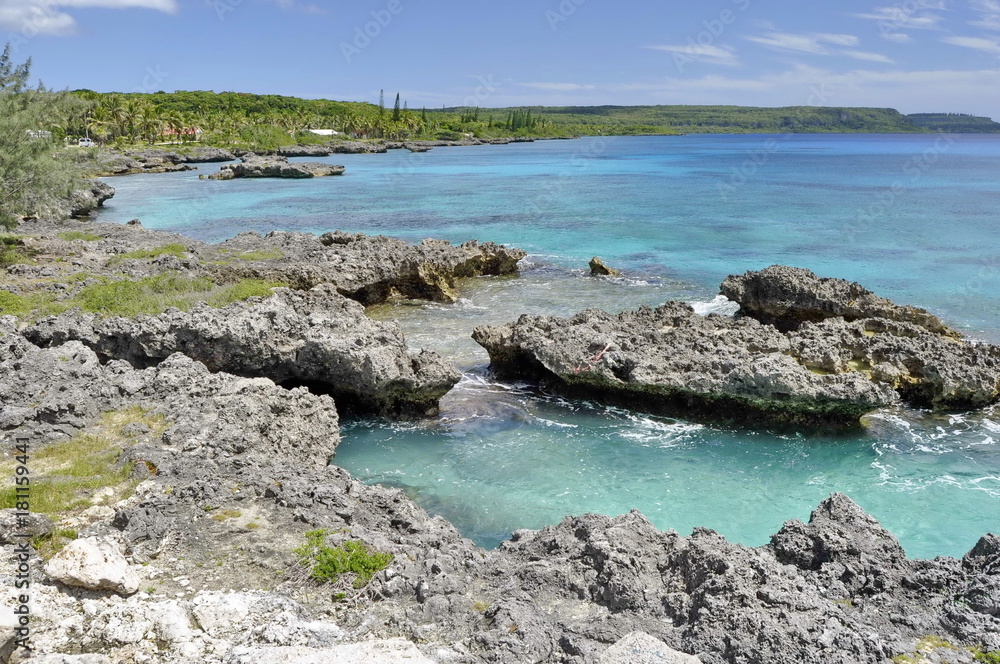 Lagoon on Mare Island, New Caledonia Lagoon on Mare Island, New Caledonia