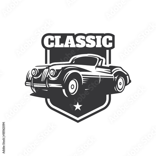 Classic Car Logo  Classic Car illustration