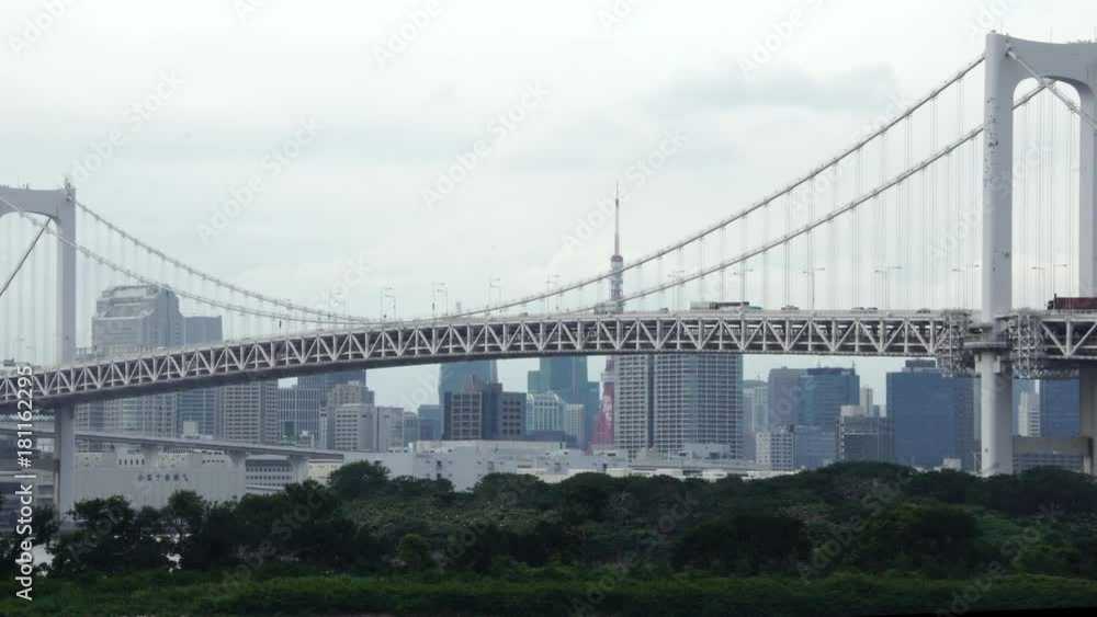 Aerial drone shot of modern Tokyo city skyline cityscape Aerial drone shot of modern Tokyo city skyline cityscape
