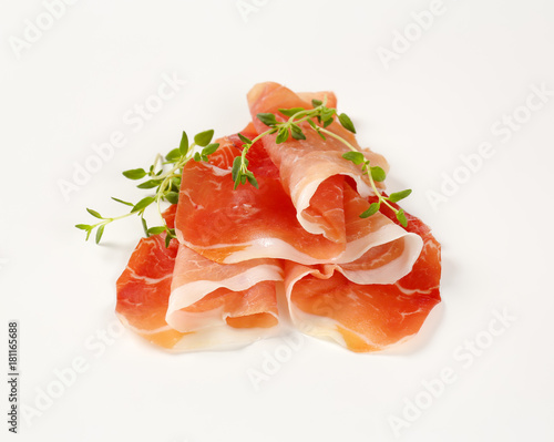 air dried ham with thyme