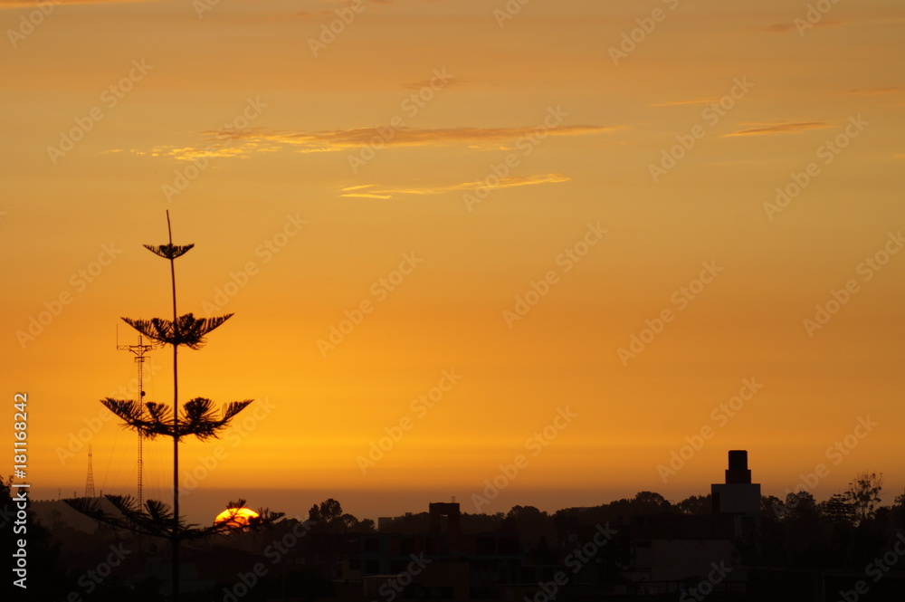 Atardecer en chorrillos, lima, Perú