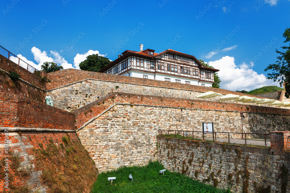 Mansion Institute for the Protection of Monuments in Kalemegdan Belgrade Fortress or Beogradska Tvrdjava