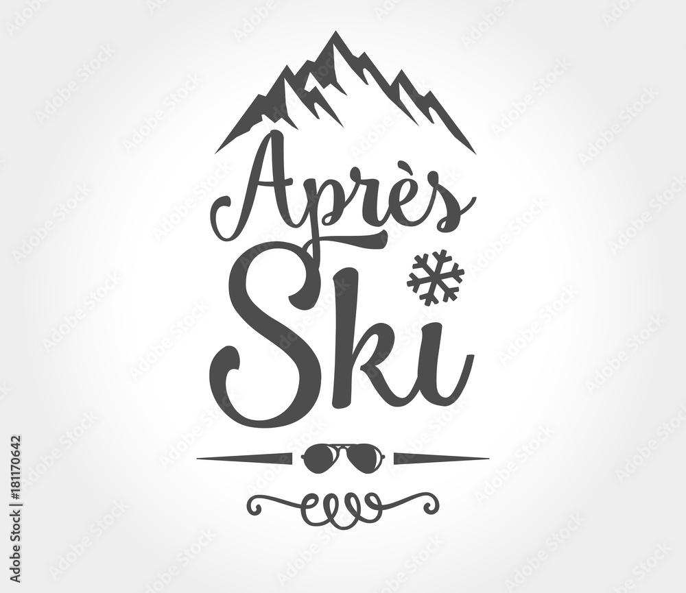 apres ski vector logo Stock-Vektorgrafik | Adobe Stock