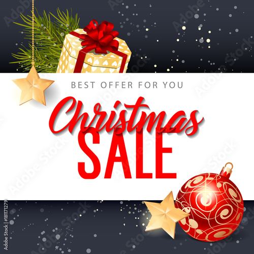 Christmas Sale Best Offer Lettering