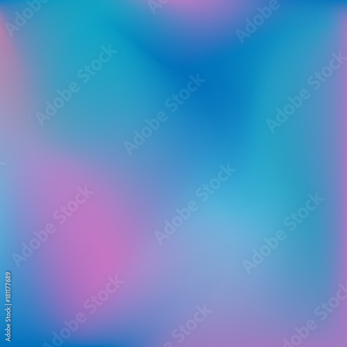 Neon holographic colorful vector background. Abstract soft pastel colors backdrop. In pink, blue and dark blue colors.