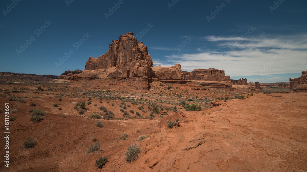 La Sal Mountains Viewpoint in Arches National Park, Moab, Utah La Sal Mountains Viewpoint in Arches National Park, Moab, Utah