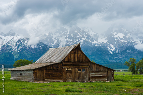 T. A. Moulton Barn on Mormon Row in Grand Teton National Park, Wyoming