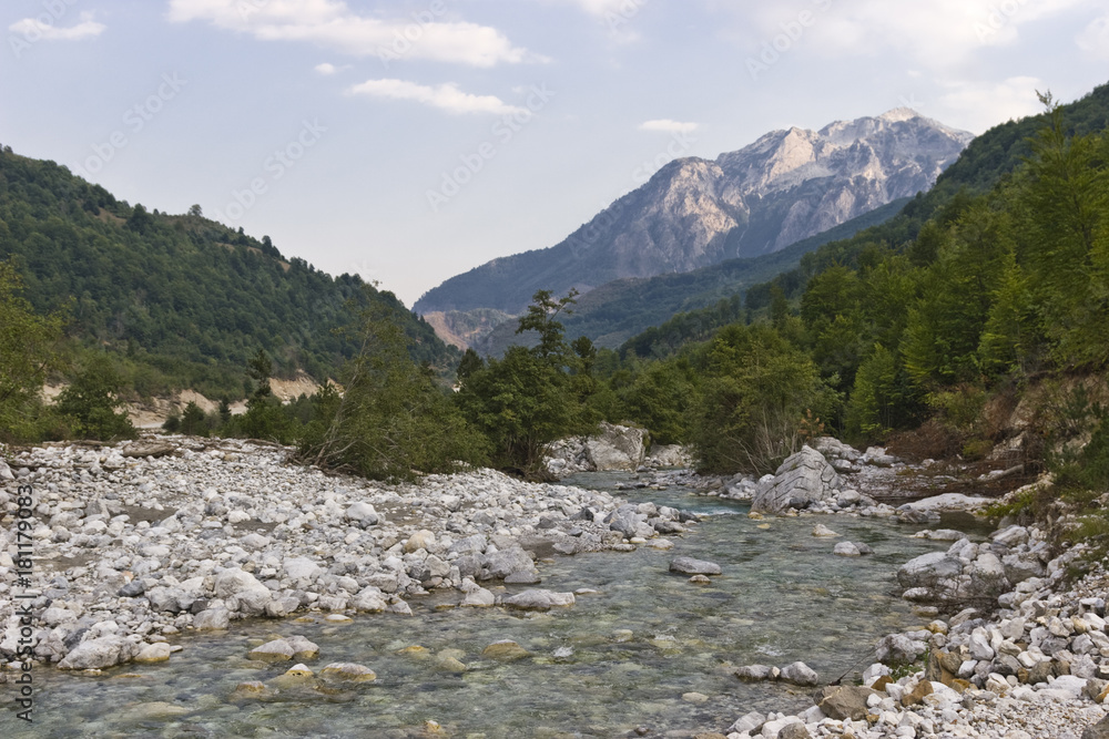 Valbona valley in Albania