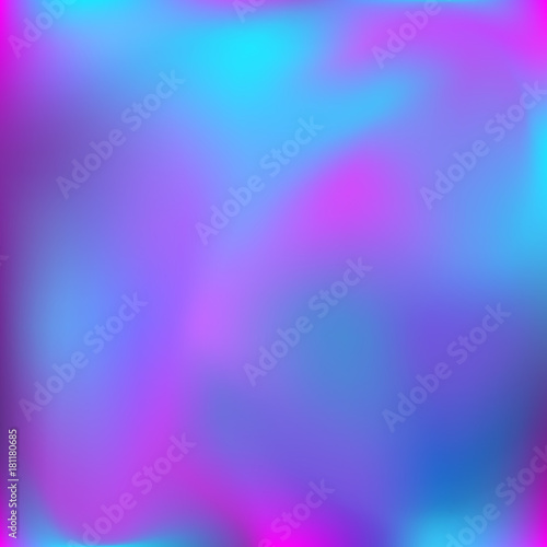 Neon holographic colorful vector background. Abstract soft pastel colors backdrop. In pink, dark blue and blue colors.