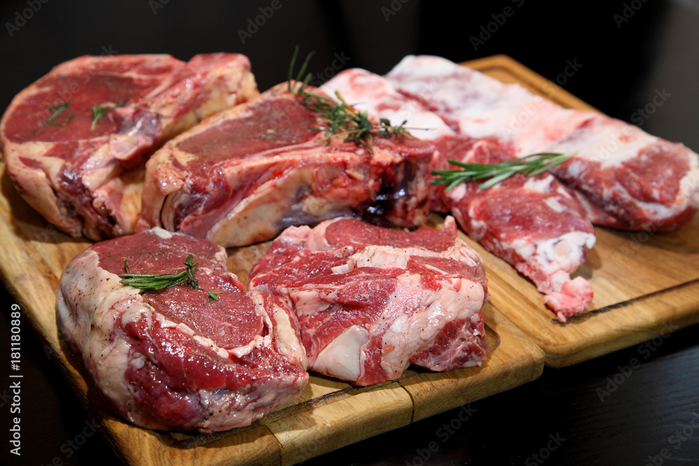Raw fresh meat Ribeye Steak. Meat for steak. Raw meat. Raw fresh meat Ribeye Steak. Meat for steak. Raw meat.