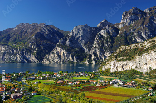 Panorama of the Lake Garda - Riva del Garda, Italy, Europe