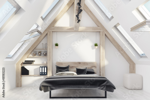Attic bedroom interior © ImageFlow