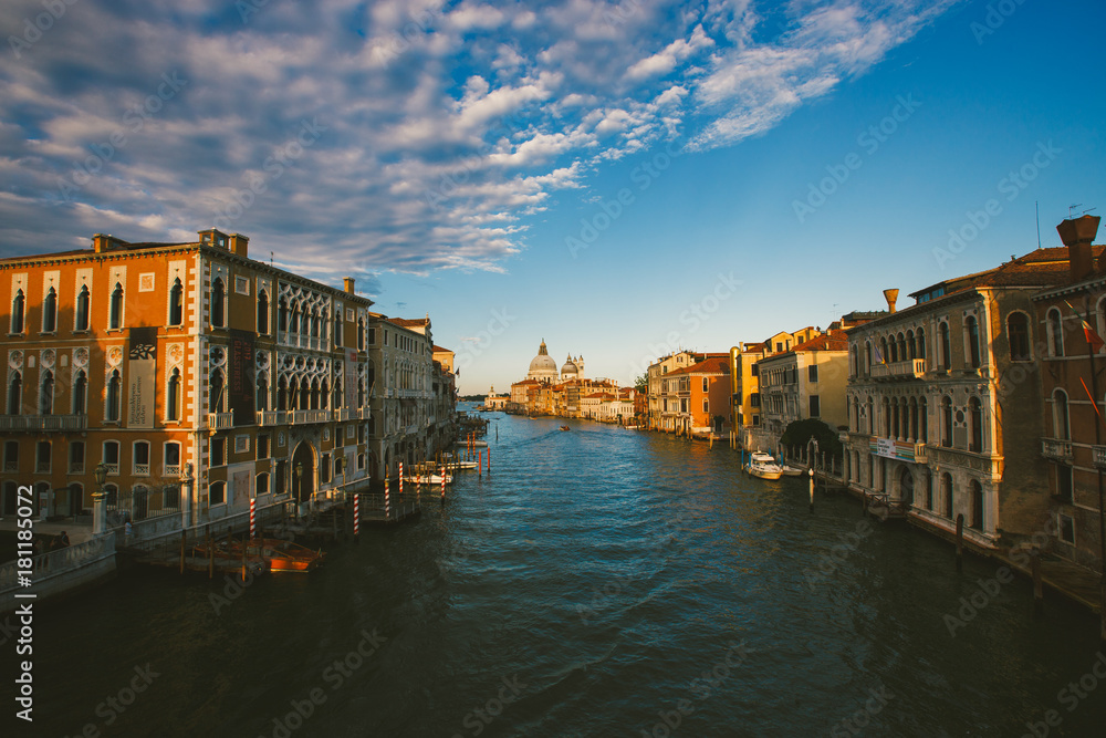 Grand Canal and Basilica Santa Maria della Salute, Venice, Italy