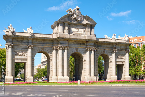 The Puerta de Alcala or Alcala Gate in Madrid, a symbol of the city photo