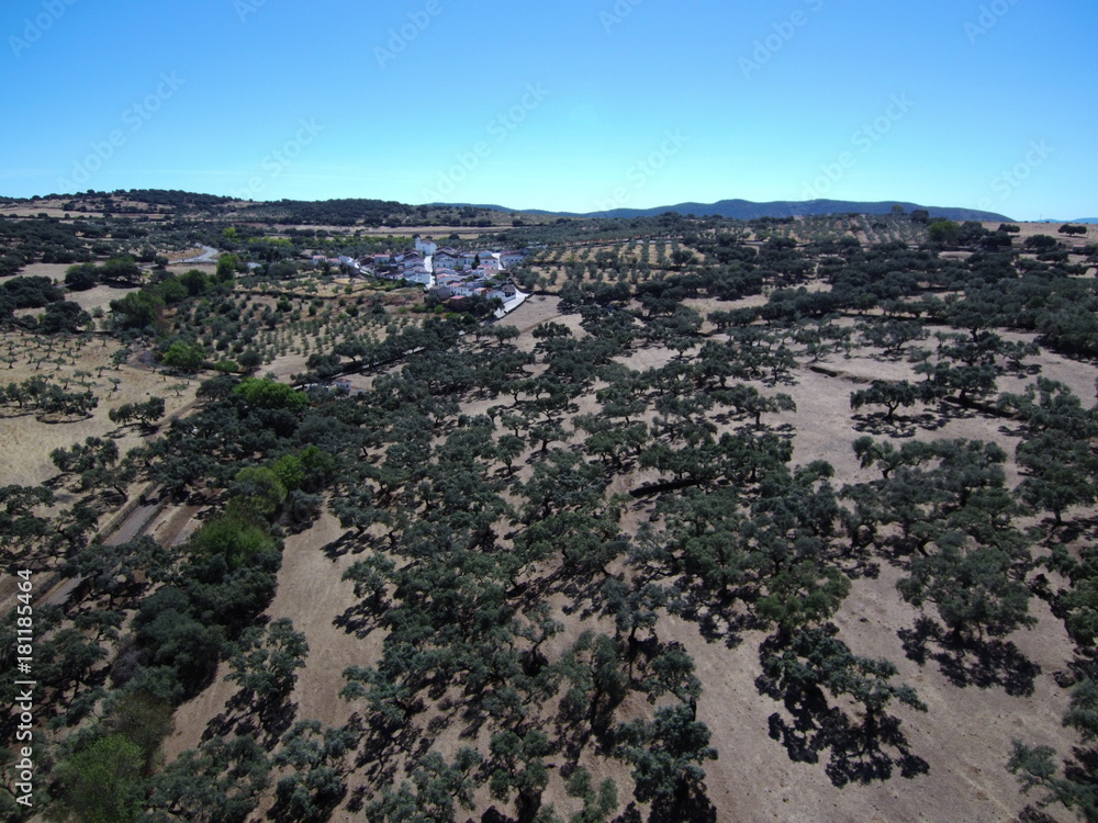 Cumbres de Enmedio pueblo de Huelva, Andalucía