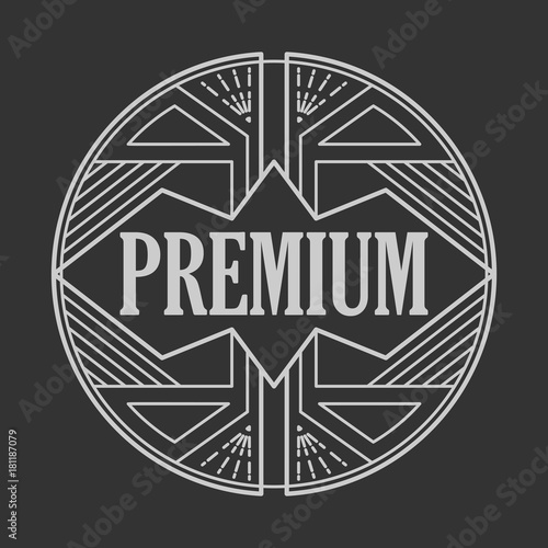 Vintage badge. Logo template.