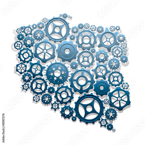 Obraz na plátně Poland machinery system