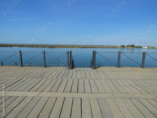 Muelle embarcadero de Riotinto en Huelva (Andalucia)