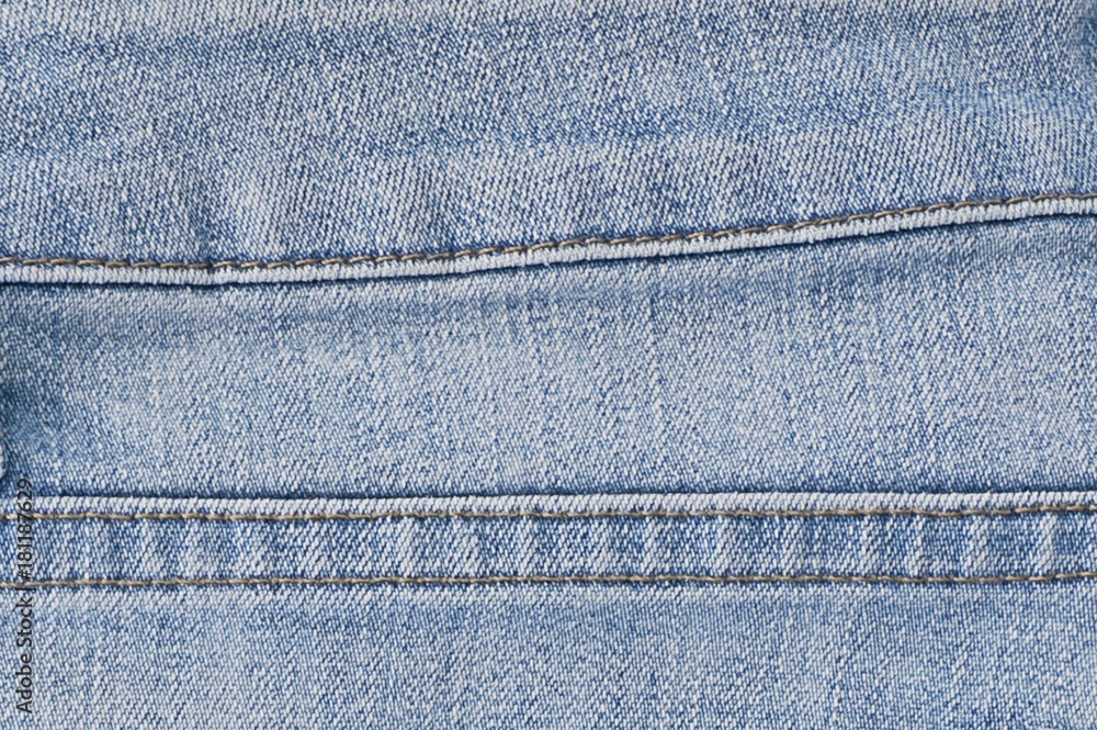 Close Up Blue Denim Jean Texture with Seams Close Up Blue Denim Jean Texture with Seams