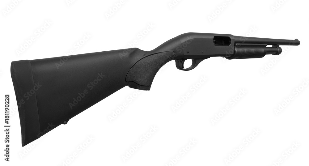 Shotgun isolated on white Shotgun isolated on white