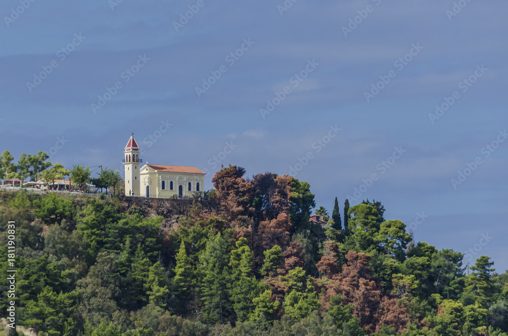 Orthodox church on top of the hill
