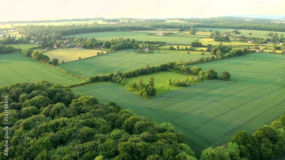 Aerial view of Buckinghamshire Landscape / Aerial view of Buckinghamshire Landscape - United Kingdom - Hot air balloon aerial videography Aerial view of Buckinghamshire Landscape / Aerial view of Buckinghamshire Landscape - United Kingdom - Hot air balloon aerial videography