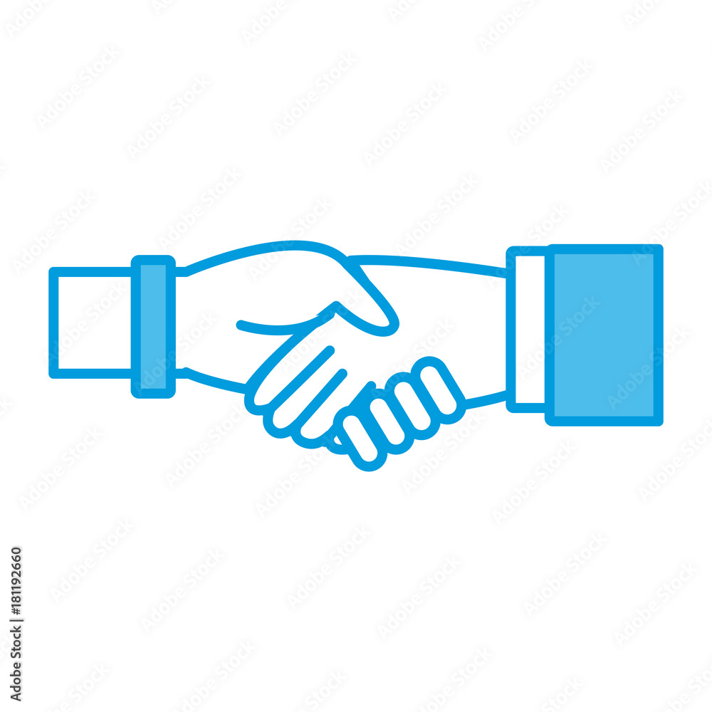 Business handshake symbol icon vector illustration graphic design Business handshake symbol icon vector illustration graphic design