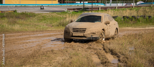 very dirty car photo