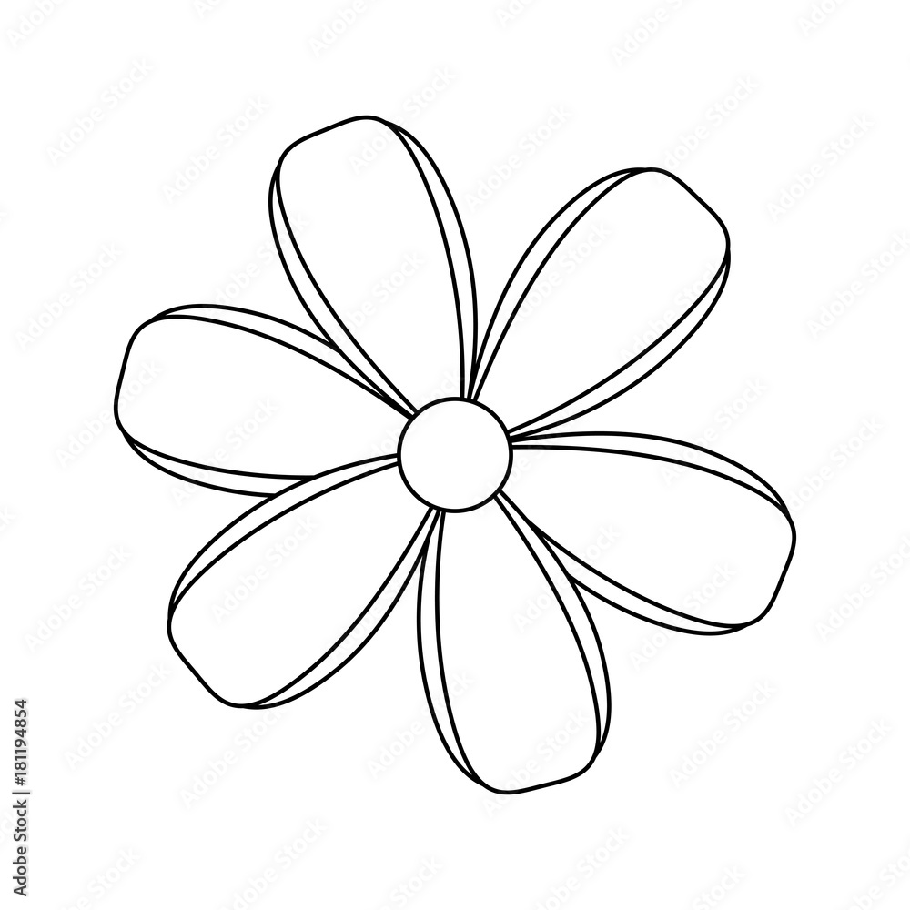 Beautiful flowers symbol icon vector illustration graphic design