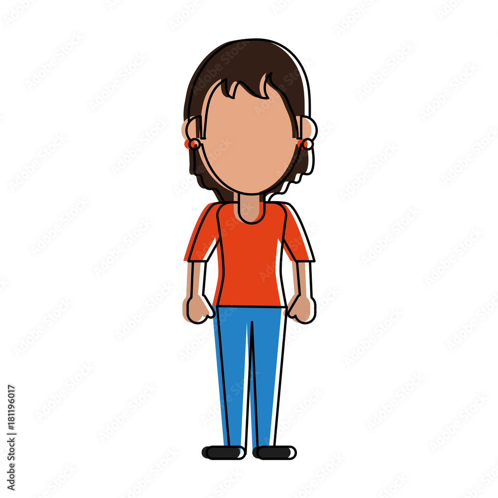 Woman faceless avatar icon vector illustration graphic design Woman faceless avatar icon vector illustration graphic design