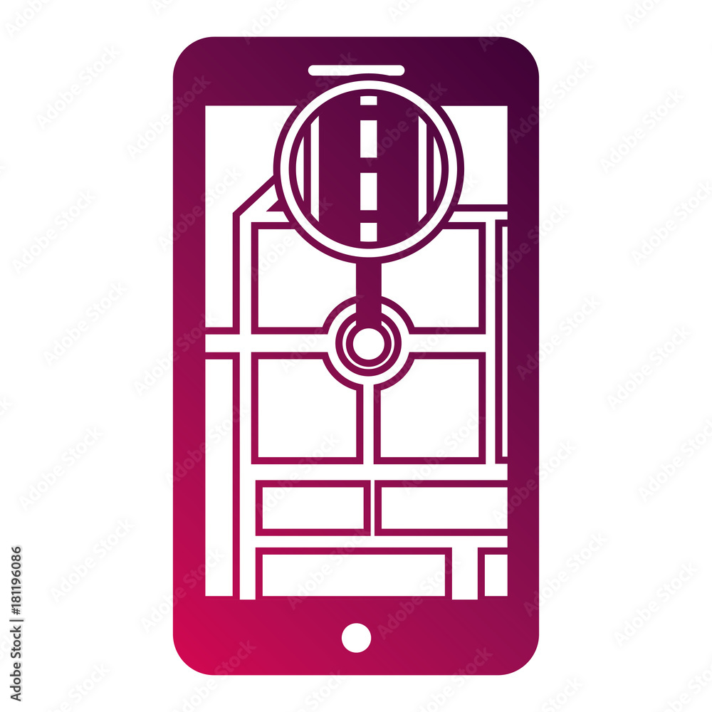 smartphone gps navigation pointer flag app vector illustration smartphone gps navigation pointer flag app vector illustration