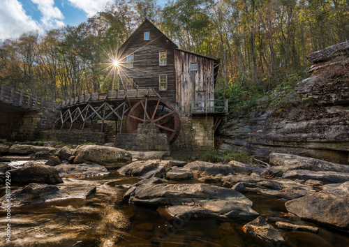 Babcock grist mill in West Virginia