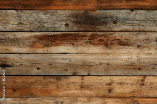 Dark old weathered distressed damaged stained grunge wood grain barn wall background texture photo