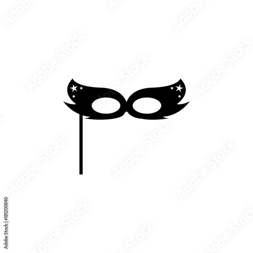 Carnival mask icon. Simple Christmas, New Year icon. Can be used as web element, playing design icon