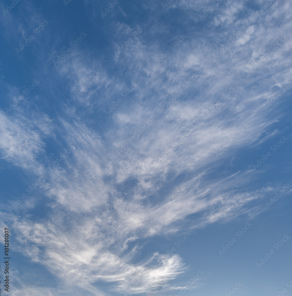 clouds in blue sky