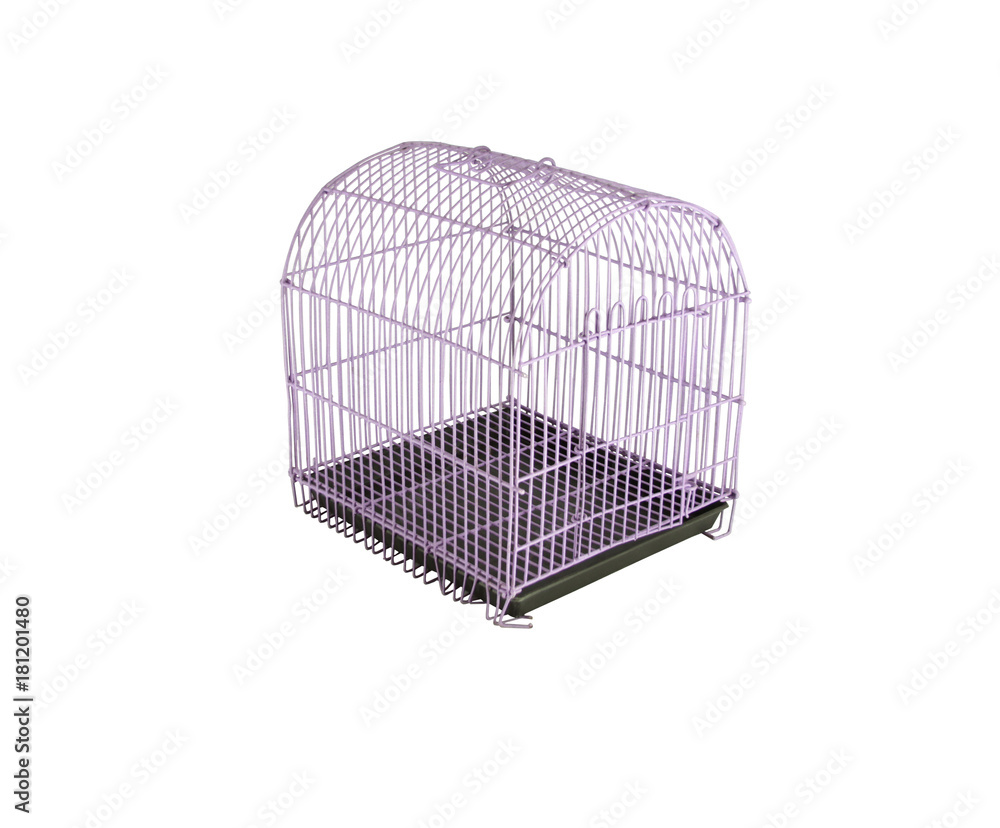 Pet Cages made from steel and cages can fold able on isolated
