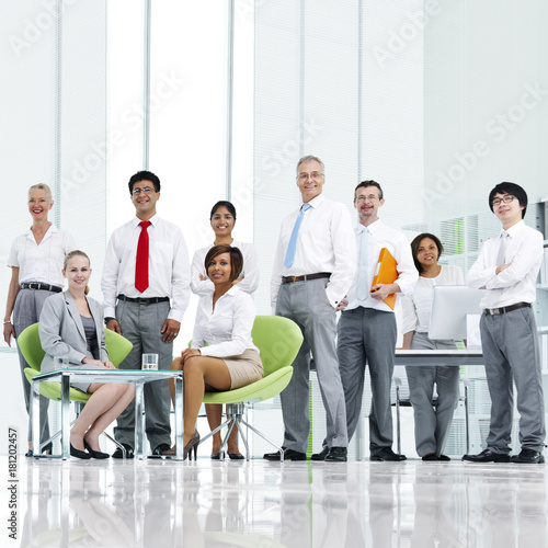 Corporate business people in an office