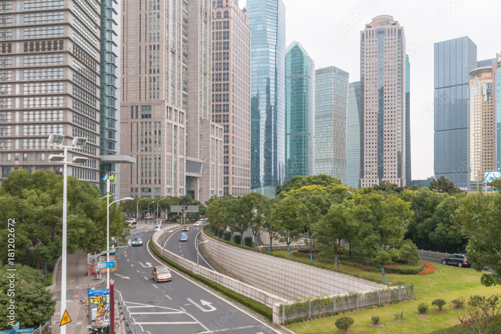 Fototapeta premium Shanghai Lujiazui city landscape