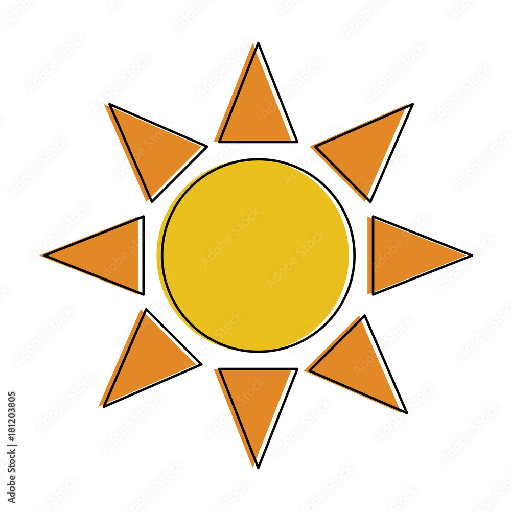 Sun symbol isolated icon vector illustration graphic design Sun symbol isolated icon vector illustration graphic design