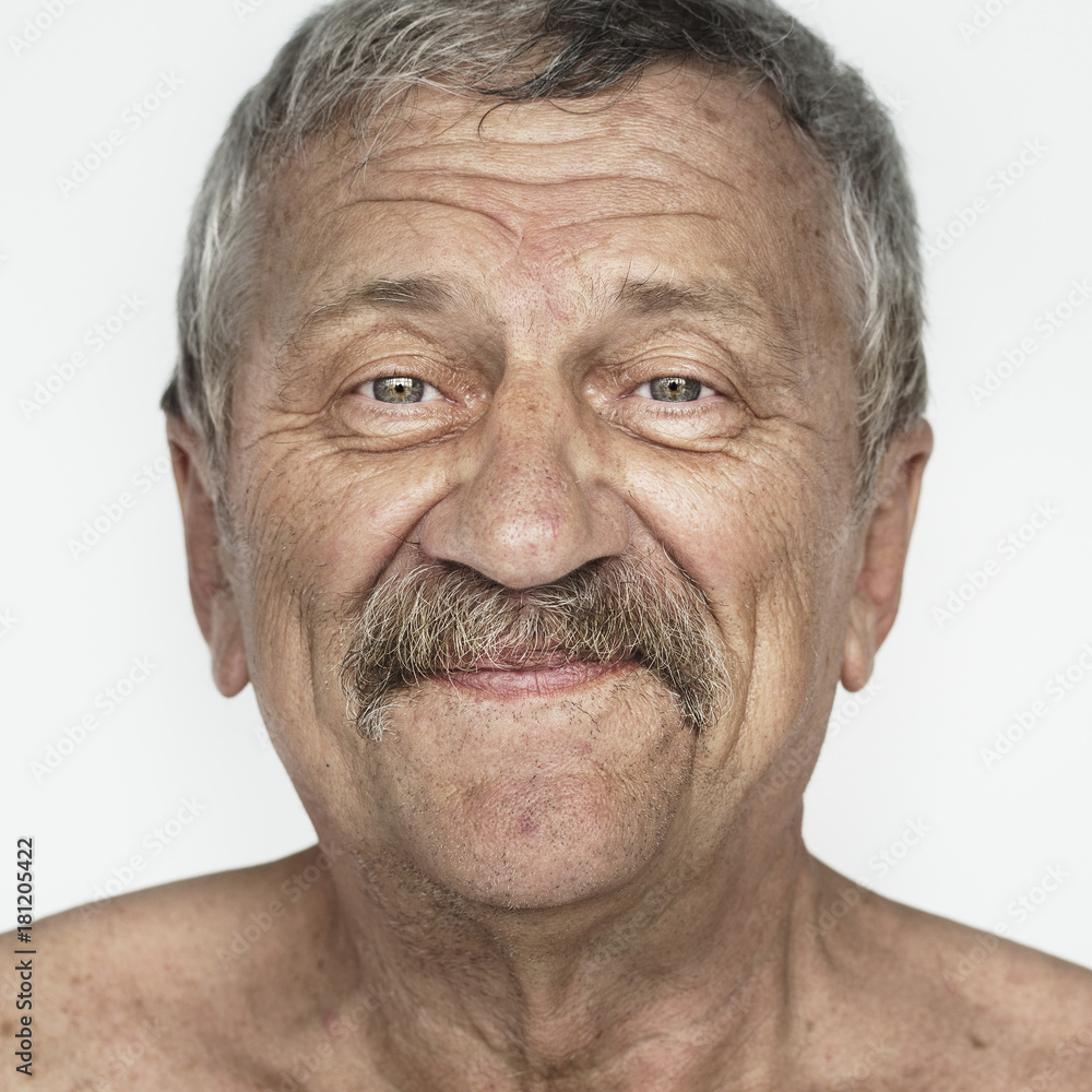 Worldface-American man in a white background Worldface-American man in a white background