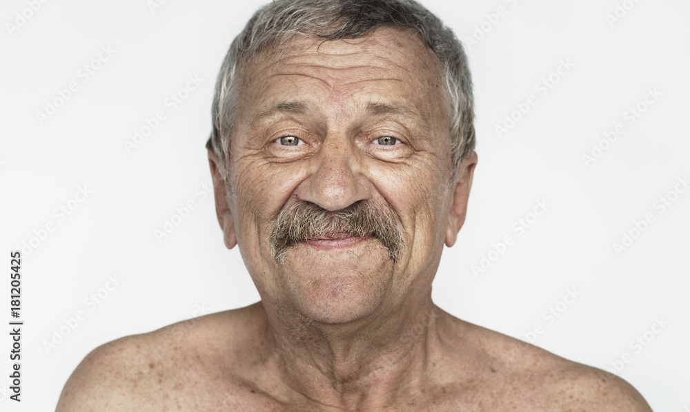 Worldface-American man in a white background Worldface-American man in a white background