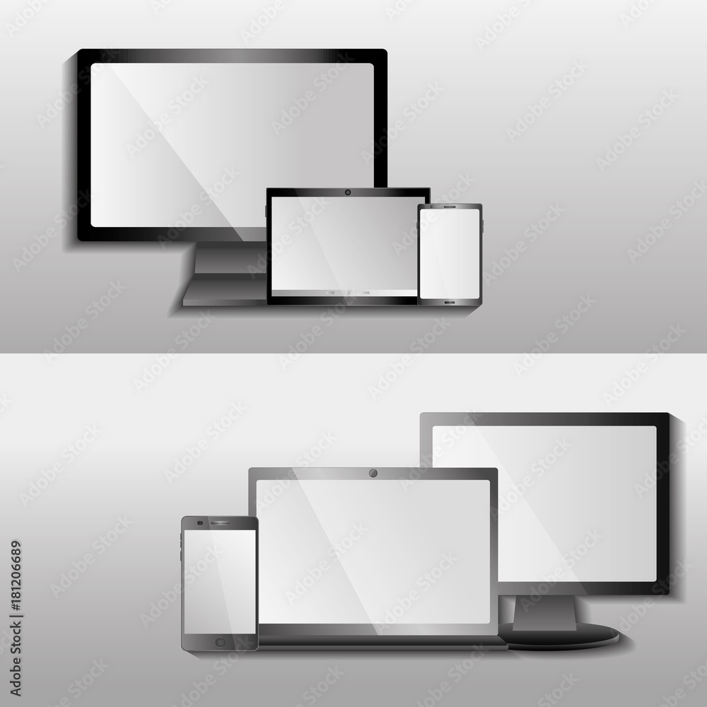 digital devices modern technologies electronic equipment vector illustration digital devices modern technologies electronic equipment vector illustration