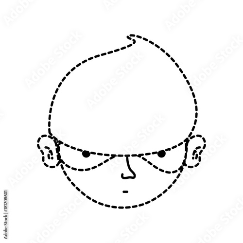 dotted shape thief crimical head with mask design