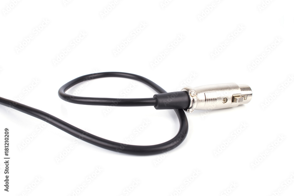 cable jack isolated on white background cable jack isolated on white background