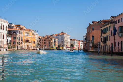 Venice City of Italy. View on Grand Canal, Venetian Landscape with boats and gondolas © saint_antonio