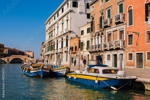 Venice City of Italy. View on Grand Canal, Venetian Landscape with boats and gondolas © saint_antonio